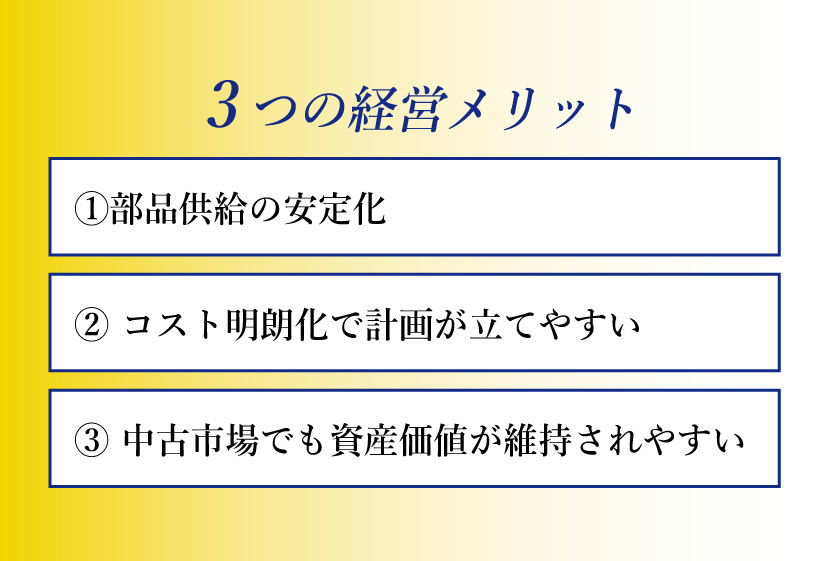 3つの経営メリット